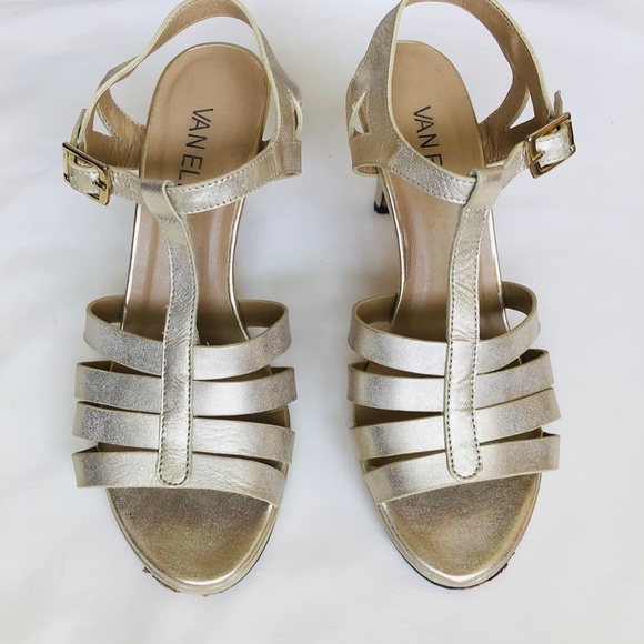 Vaneli Vero Cuoio Strappy Platform Ankle Strap Open Toe High Heel Sandals Sz 6.5 - Picture 11 of 11